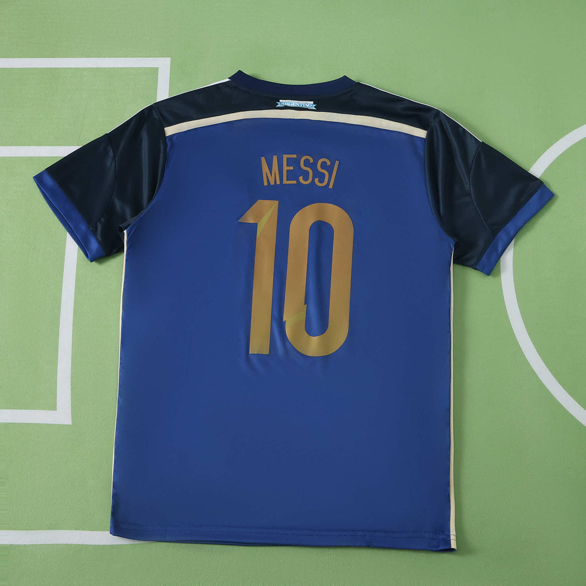 Lionel Messi 2014 World Cup Argentina away Fan version Trikot Maillot Jersey