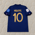 Kylian Mbappe France 2022 World Cup Final Retro Jersey Soccer Shirt