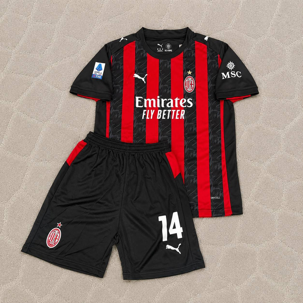 Luka Modric Milan New Season Jersey Home Kids Kit Soccer Shirt Trikot Soccer Shirt