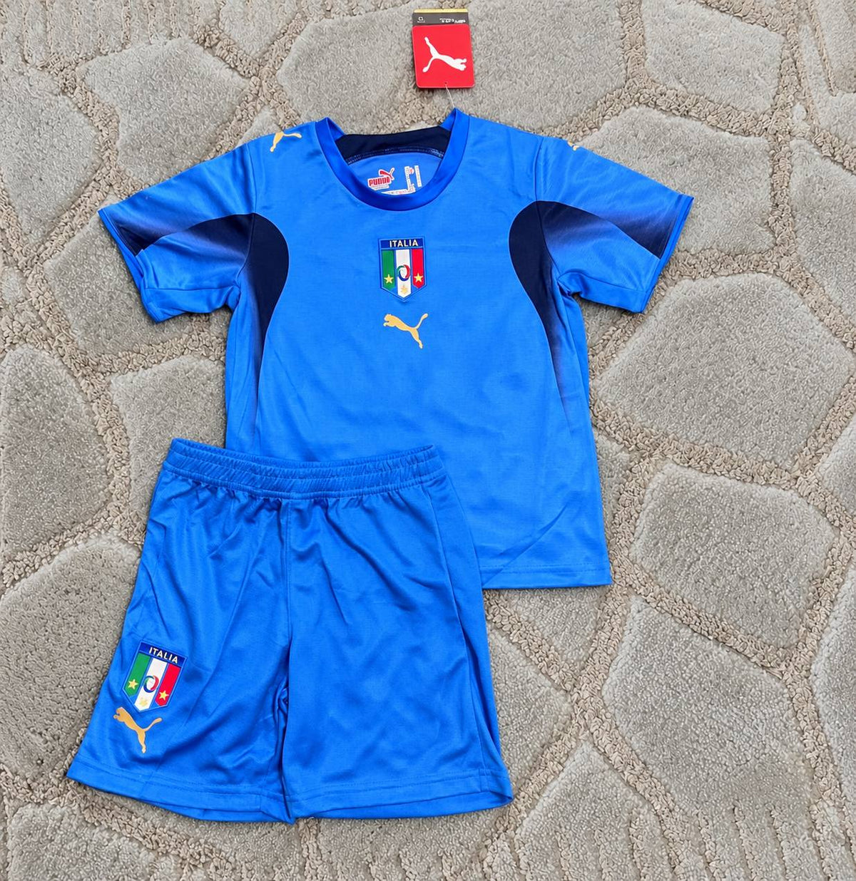 Francesco Totti #10 Italy World Cup 2006 Final Retro Kids Football Jersey Kit Trikot Maillot Maglia Soccer Shirt
