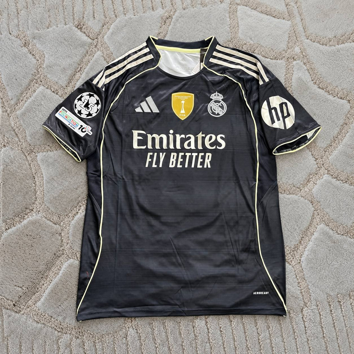Kylian Mbappe Real Madrid Black New Season 2026 Jersey Kit Soccer Trikot Maillot Maglia