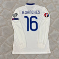 Renato Sanches Portugal EURO 2016 White Long Sleeve Retro Football Jersey