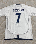 David Beckham #7 England Retro Football Jersey Kit Trikot Maillot Maglia Soccer Shirt