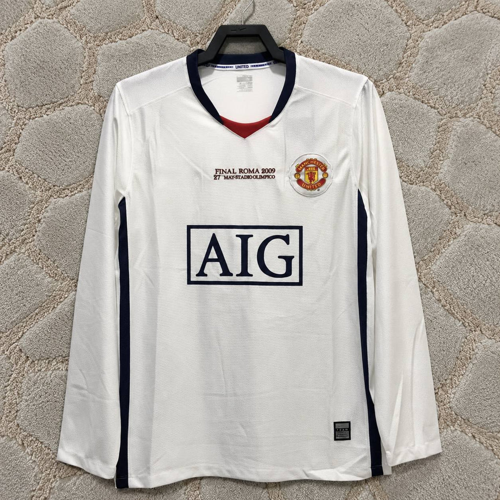 Manchester United Retro 2007 2008 Retro Long Sleeve Football Jersey Kit Trikot Maillot Maglia Soccer Shirt