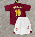 Dennis Bergkamp #10 Arsenal 2005 2006 Burgundy Kids Football Jersey Kit Soccer Shirt Trikot Maillot Maglia