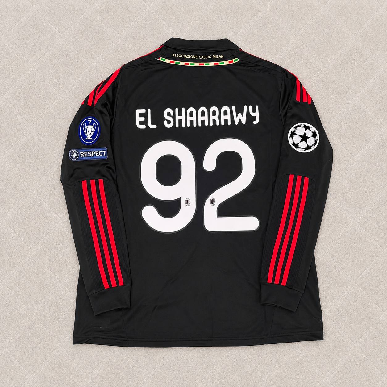 Stephen El Shaarawy AC Milan 2011/12 Red & Black Retro Football Jersey Kit