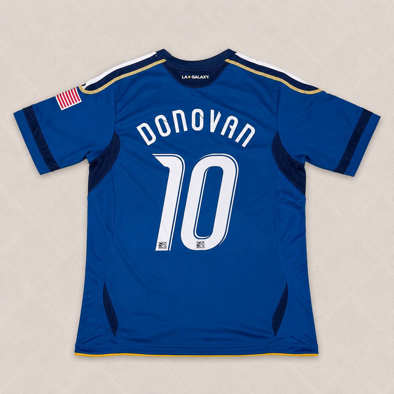 Landon Donovan LA Galaxy 11/12 Season Away Retro Blue Jersey Trikot Soccer Shirt