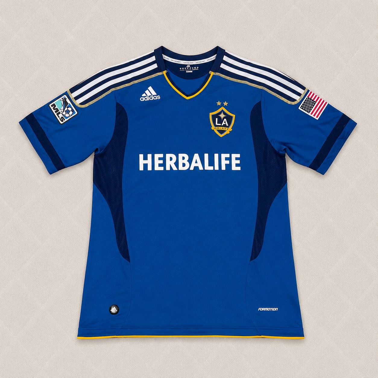 Landon Donovan LA Galaxy 11/12 Season Away Retro Blue Jersey Trikot Soccer Shirt