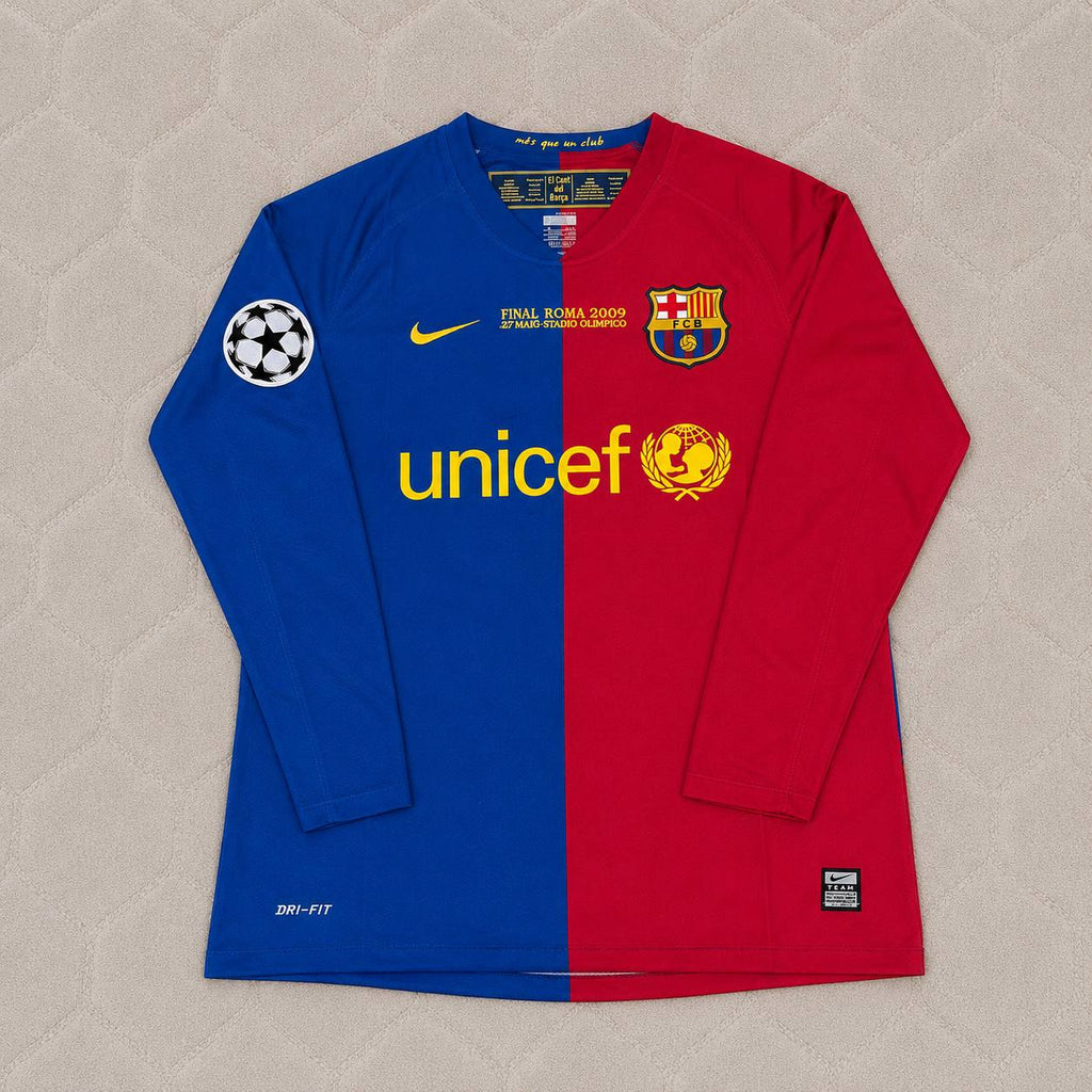 Sergio Busquets Barcelona 2009 Champions League Final Retro Jersey