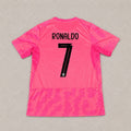 Cristiano Ronaldo Portugal 2026 World Cup Pink Football Jersey GOALKEEPER