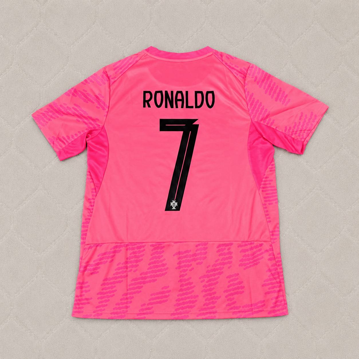 Cristiano Ronaldo Portugal 2026 World Cup Pink Football Jersey GOALKEEPER