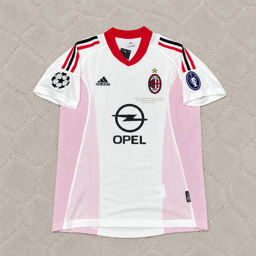 Andrea Pirlo AC Milan 2003 Champions League Final White Retro Football Jersey