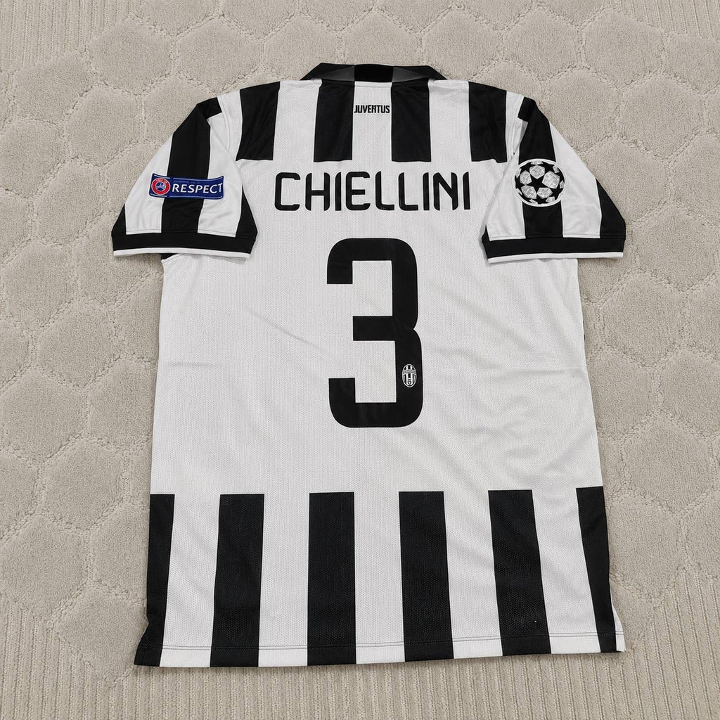 Giorgio Chiellini 3 Juventus 2014 2015 Retro Football Jersey Kit