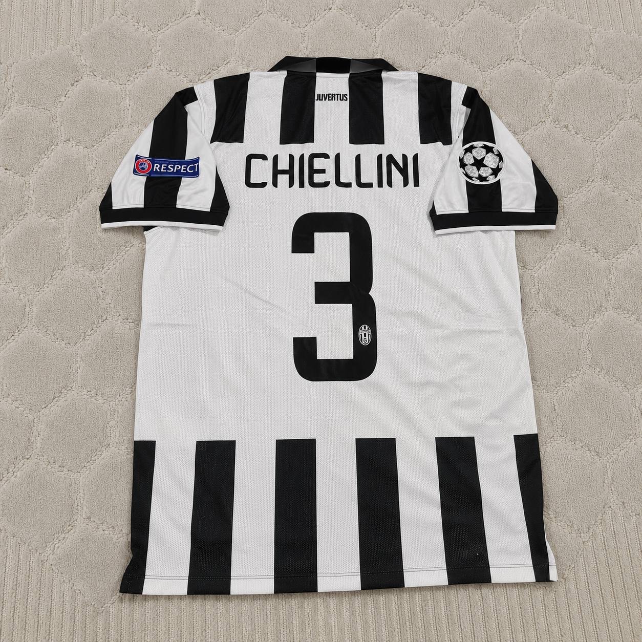 Giorgio Chiellini 3 Juventus 2014 2015 Retro Football Jersey Kit