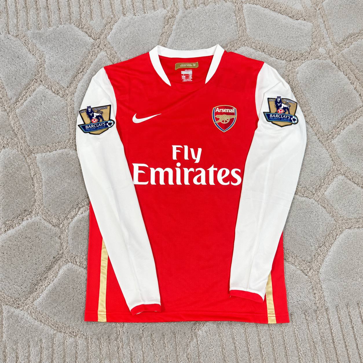 Philippe Senderos #8 Arsenal 2006 2007 Home Long Sleeve Retro Jersey