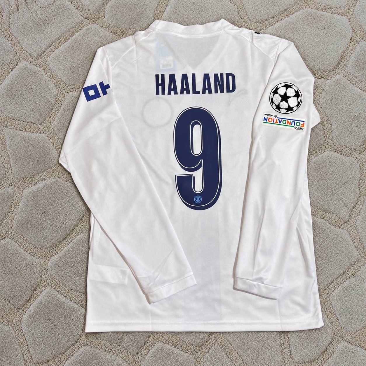 Erling Haaland #9 Manchester City 2026-27 Third New Season Long Sleeve Champions League Patch Jersey Trikot Maillot Soccer Shirt