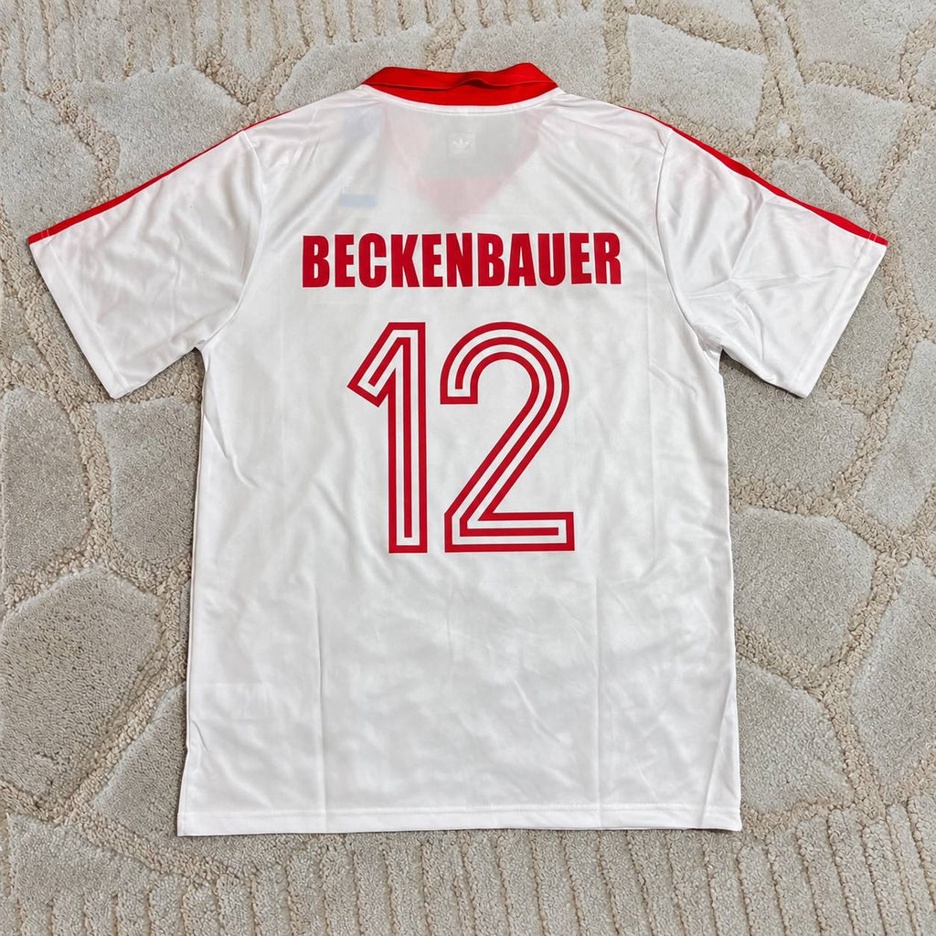 Franz Beckenbauer Hamburger SV Retro Heimtrikot 80-81 Rot Fußball Trikot