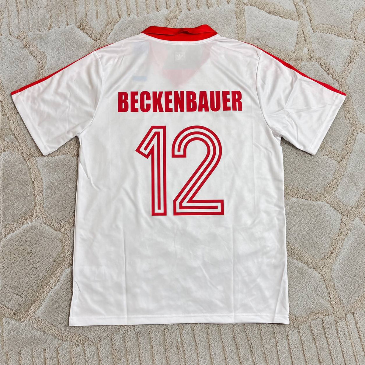Franz Beckenbauer Hamburger SV Retro Heimtrikot 80-81 Rot Fußball Trikot