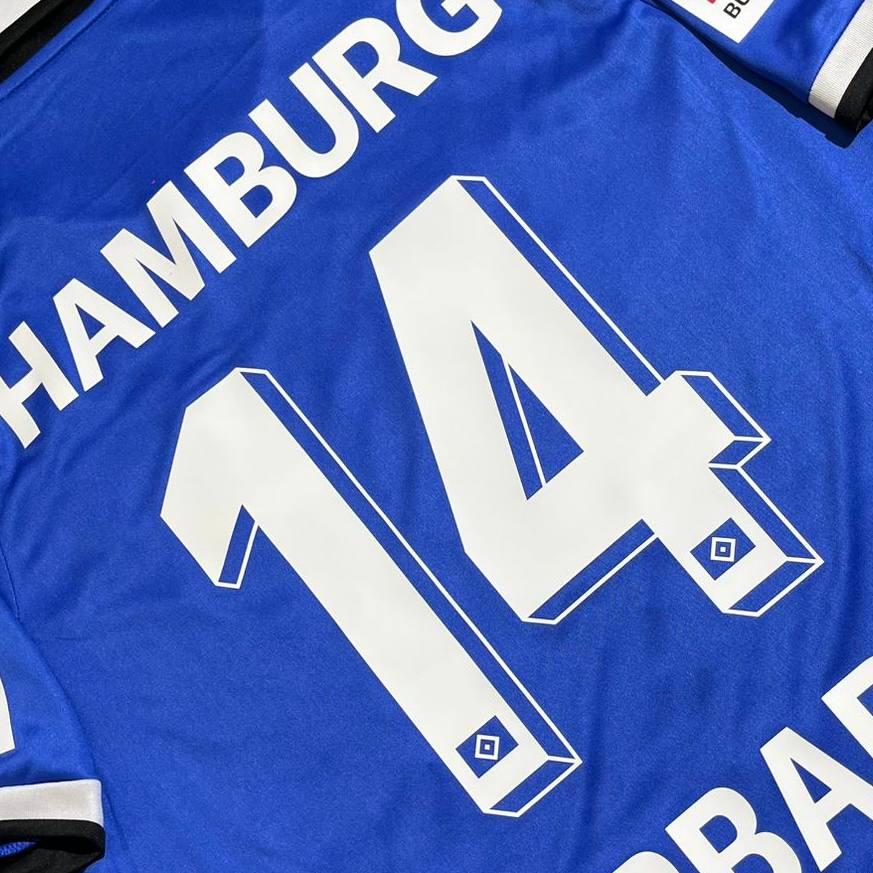 Sergej Barbarez #14 Hamburger SV Heim Retro Fußballtrikot