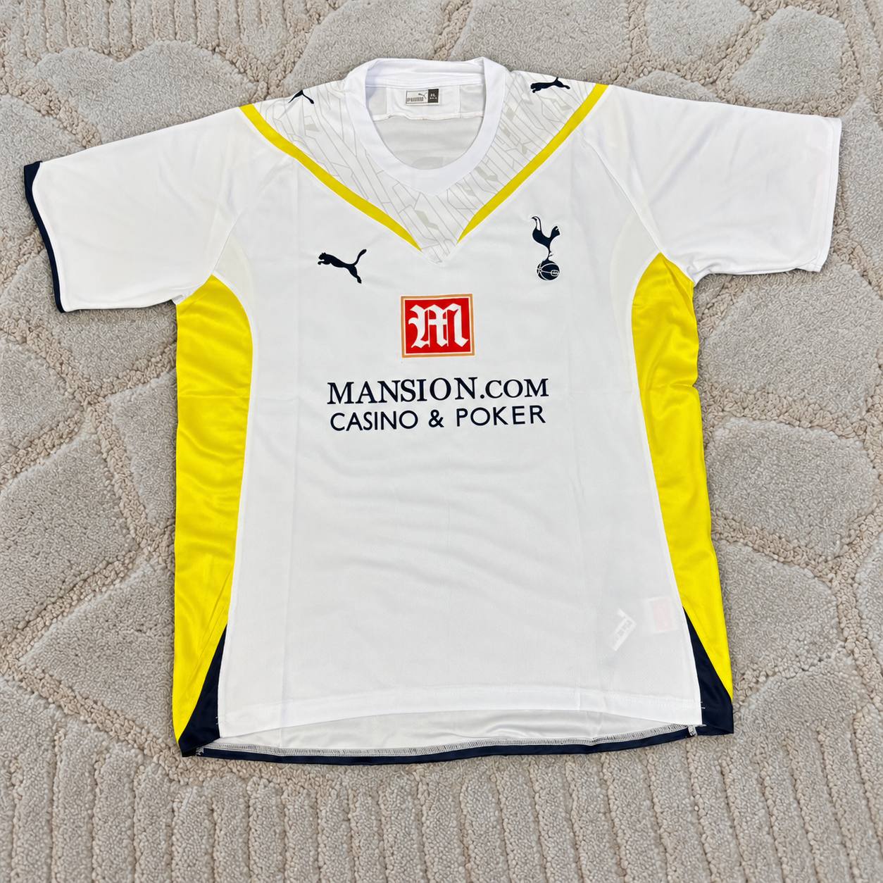Luka Modrić #14 Tottenham 2009–2010 White Retro Football Jersey Kit