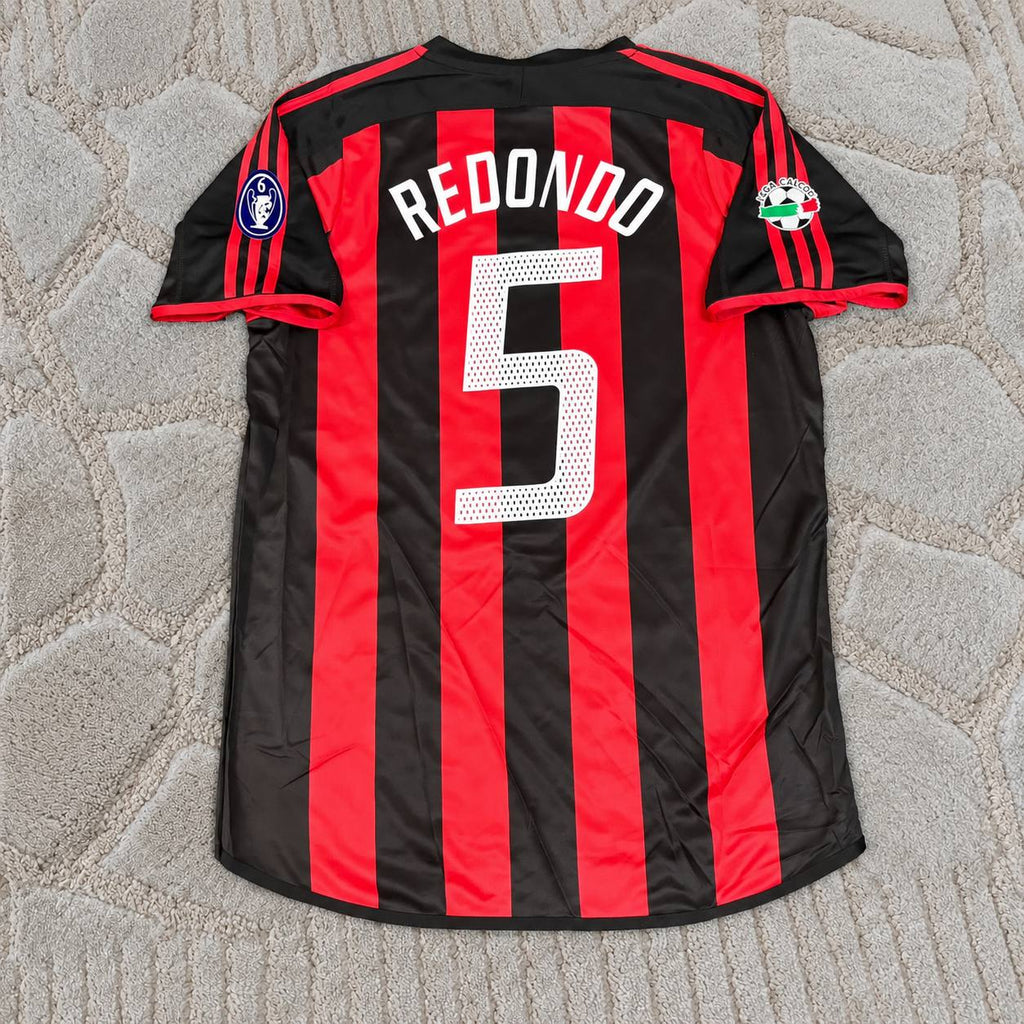 Fernando Redondo 5 Milan 2003/2004 Home Retro Football Jersey