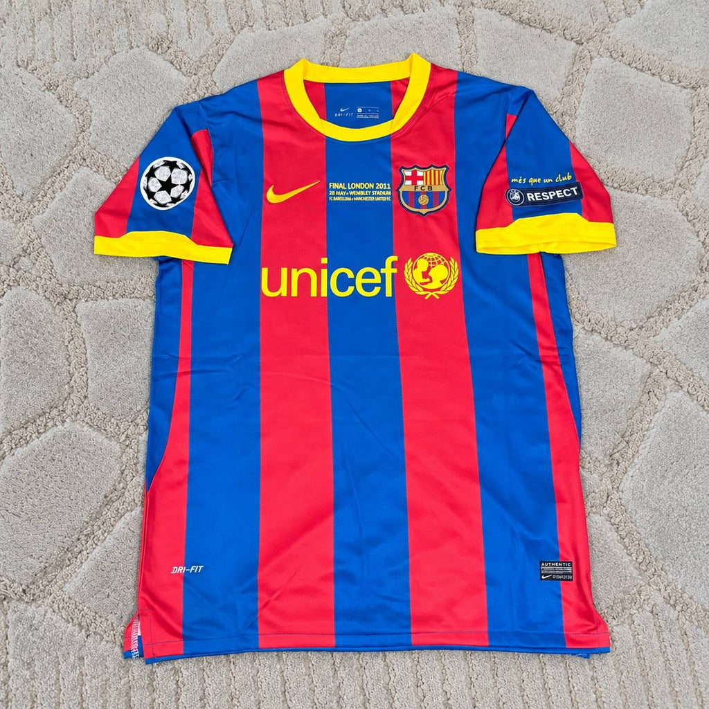Eric Abidal 22- Barcelona 2011 London Final Jersey Trikot Maillot Soccer Shirt