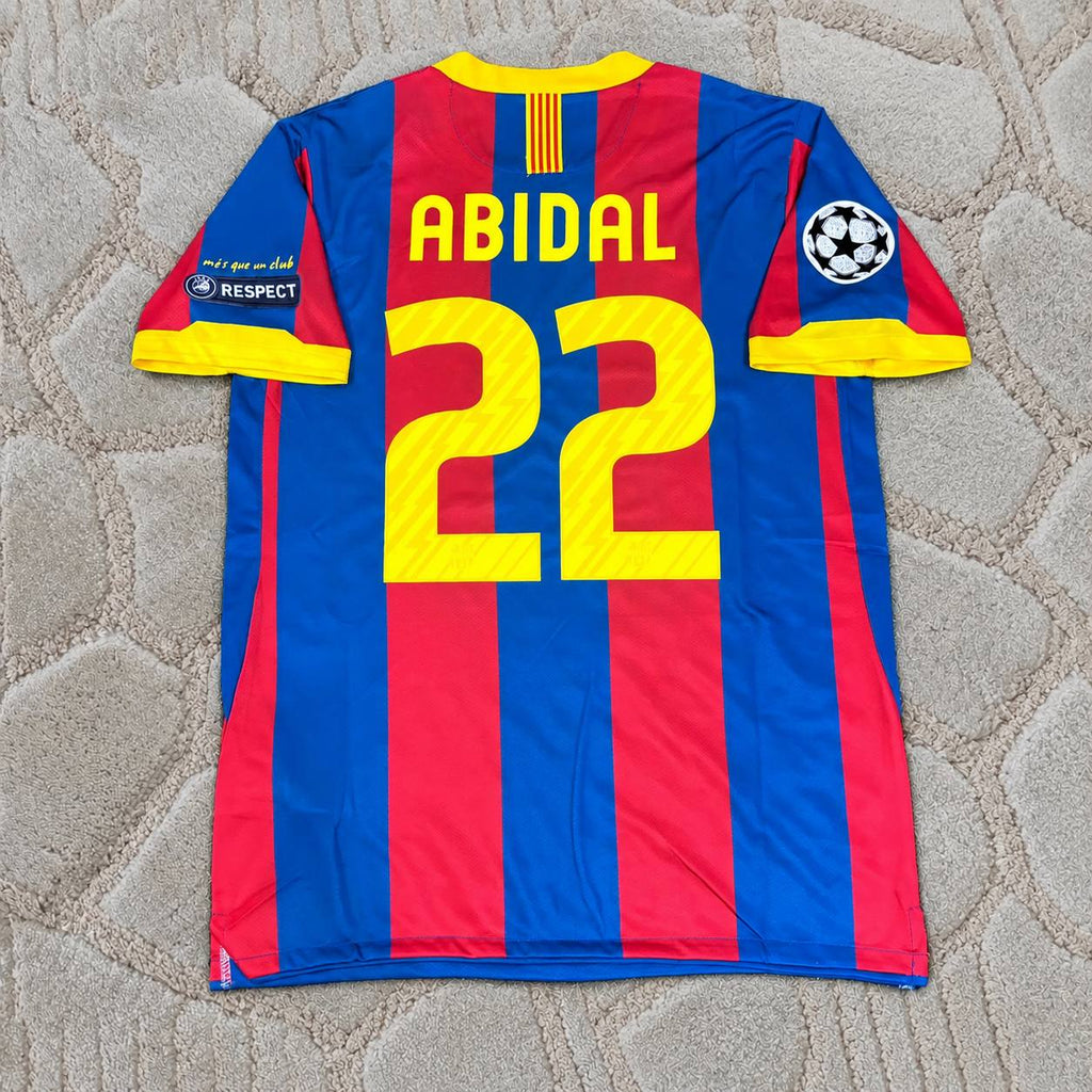 Eric Abidal 22- Barcelona 2011 London Final Jersey Trikot Maillot Soccer Shirt