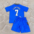 Eric Cantona Manchester United 1996/1997 Blue Kids Retro Football Jersey