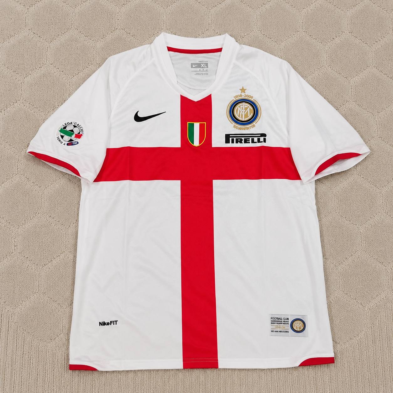 Zlatan Ibrahimović # 8Inter 2007- 2008 Season Away White Red Retro Jersey Trikot Maillot Maglia Soccer Shirt