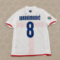 Zlatan Ibrahimović # 8Inter 2007- 2008 Season Away White Red Retro Jersey Trikot Maillot Maglia Soccer Shirt