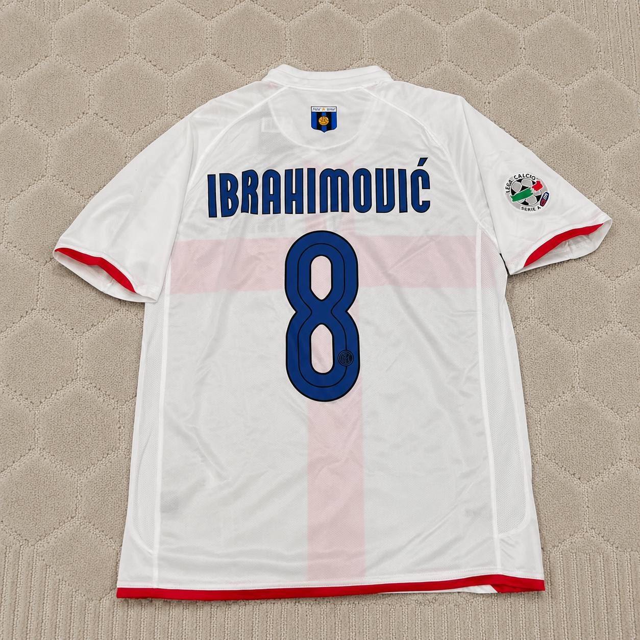 Zlatan Ibrahimović # 8Inter 2007- 2008 Season Away White Red Retro Jersey Trikot Maillot Maglia Soccer Shirt