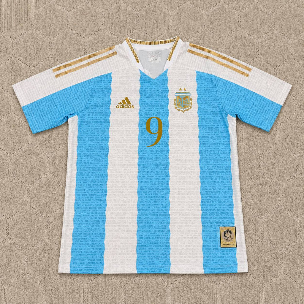 Gabriel Batistuta Argentina Commerative Anniversary Football Jersey Trikot Maillot