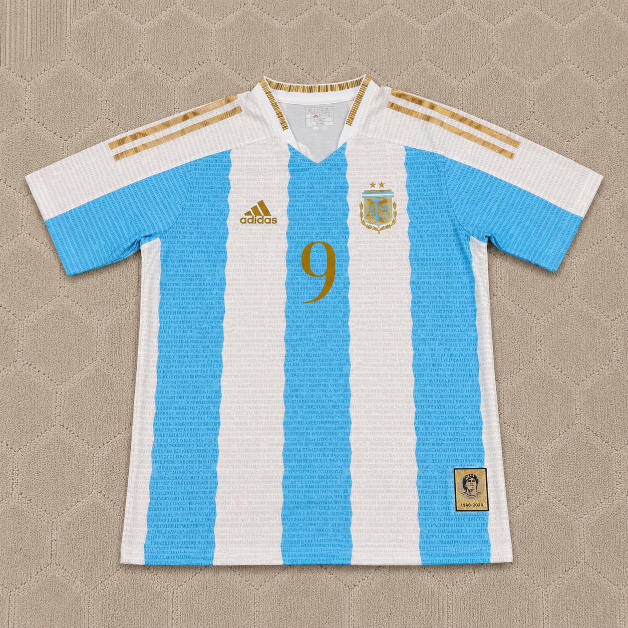 Gabriel Batistuta Argentina Commerative Anniversary Football Jersey Trikot Maillot