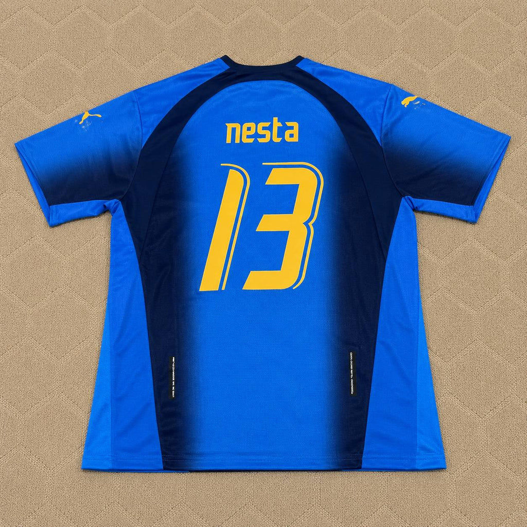 Alessandro Nesta 13 - Italy 2006 World Cup Final Retro Jersey Maillot Trikot Maglia Soccer Shirt