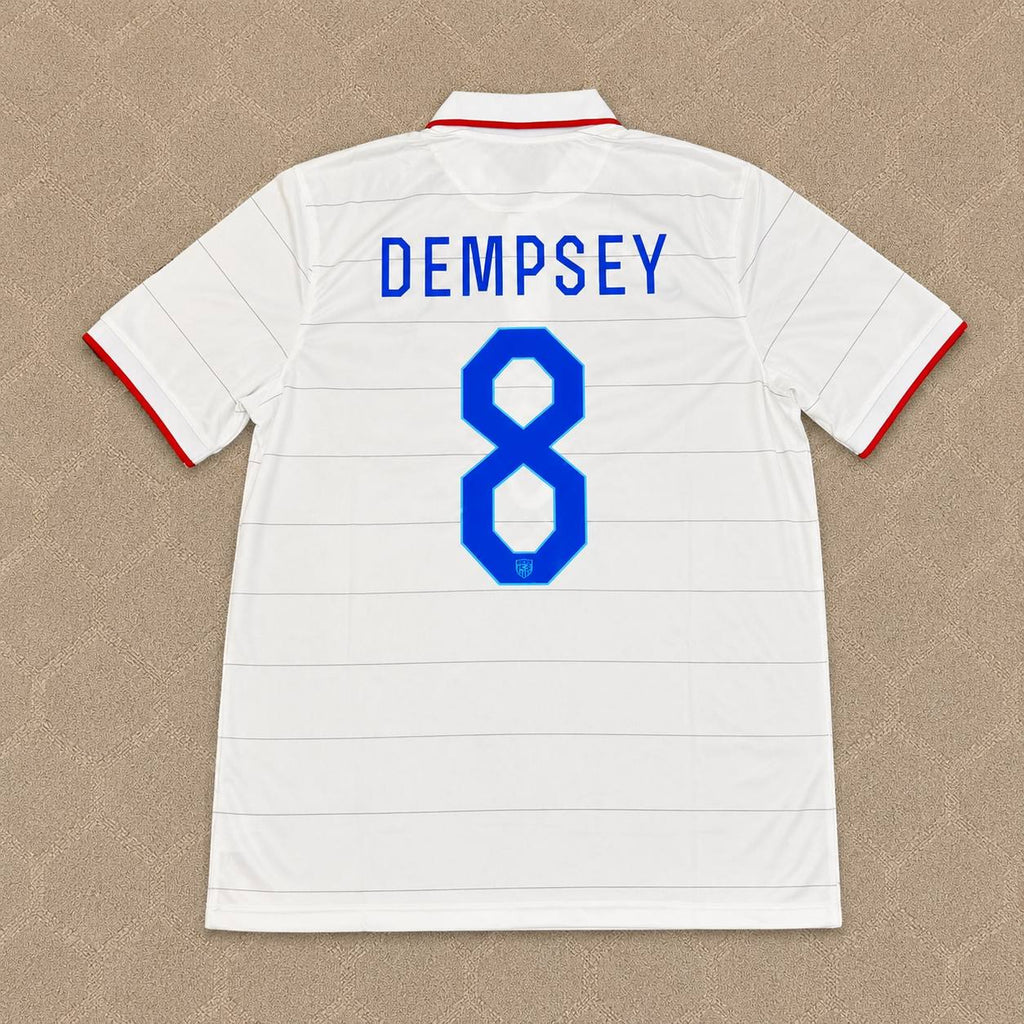 Clint Dempsey USA 2014 World Cup White Football Jersey Kit
