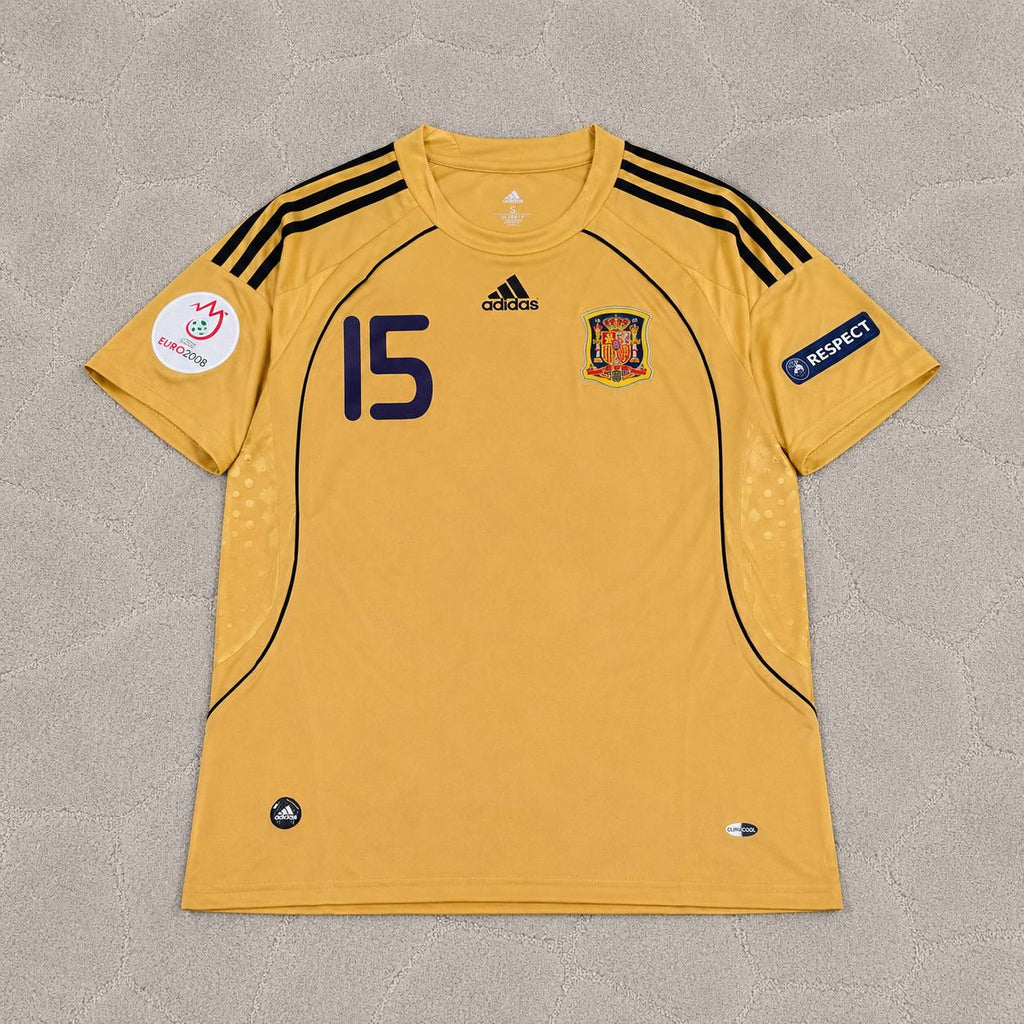 Sergio Ramos 15- Spain EURO 2008 Retro Football Jersey
