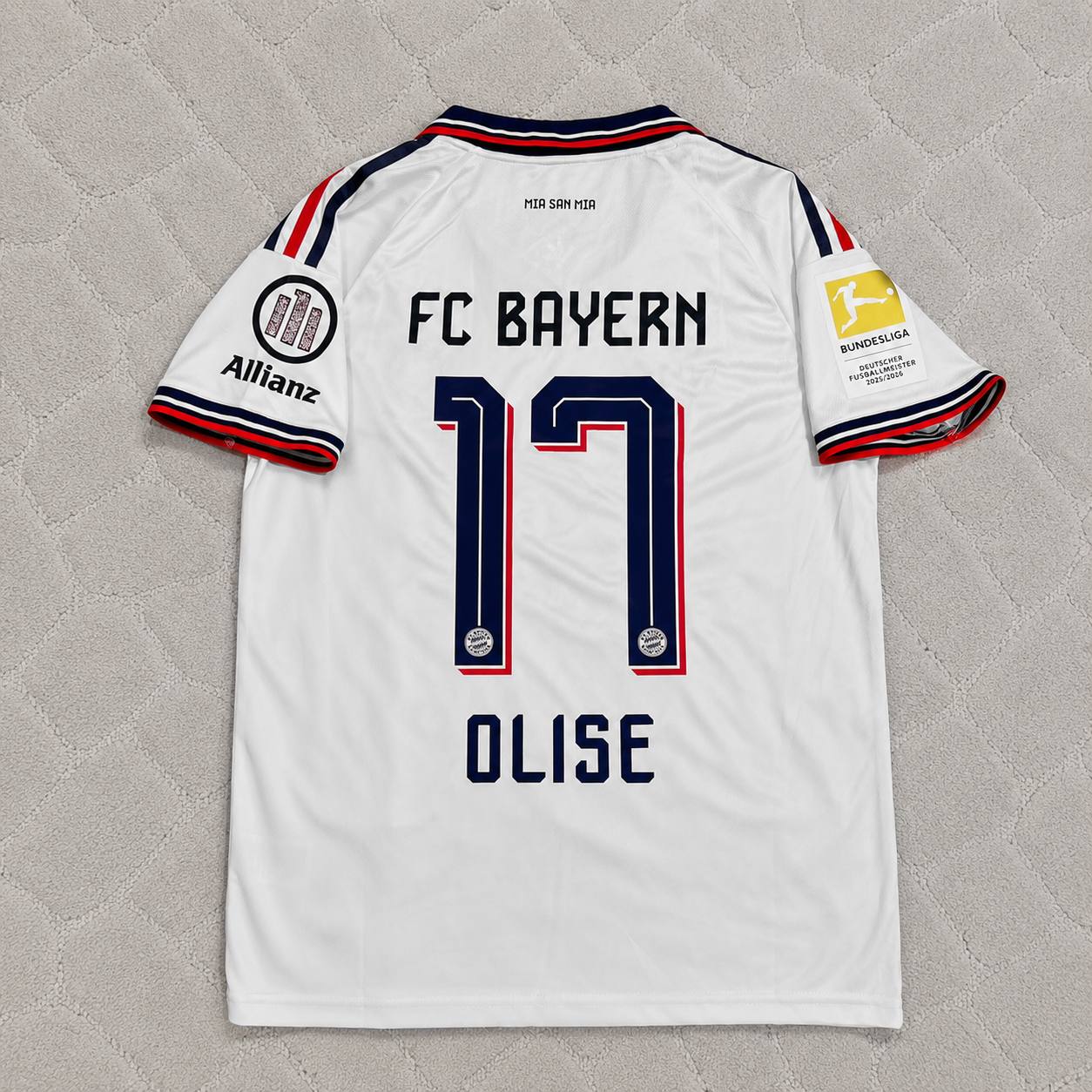 Michael Olise 17 Bayern Munchen 2027 Away New season Trikot Soccer Shirt