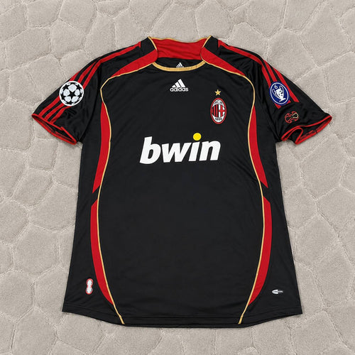 Cafu AC Milan 2006-2007 Black Retro Soccer Kit Jersey