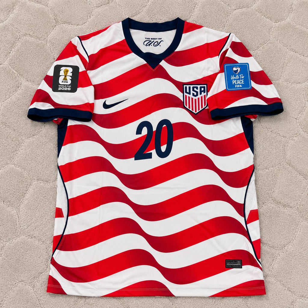 Folarin Balogun 20- USA 2026 World Cup Home Football Jersey