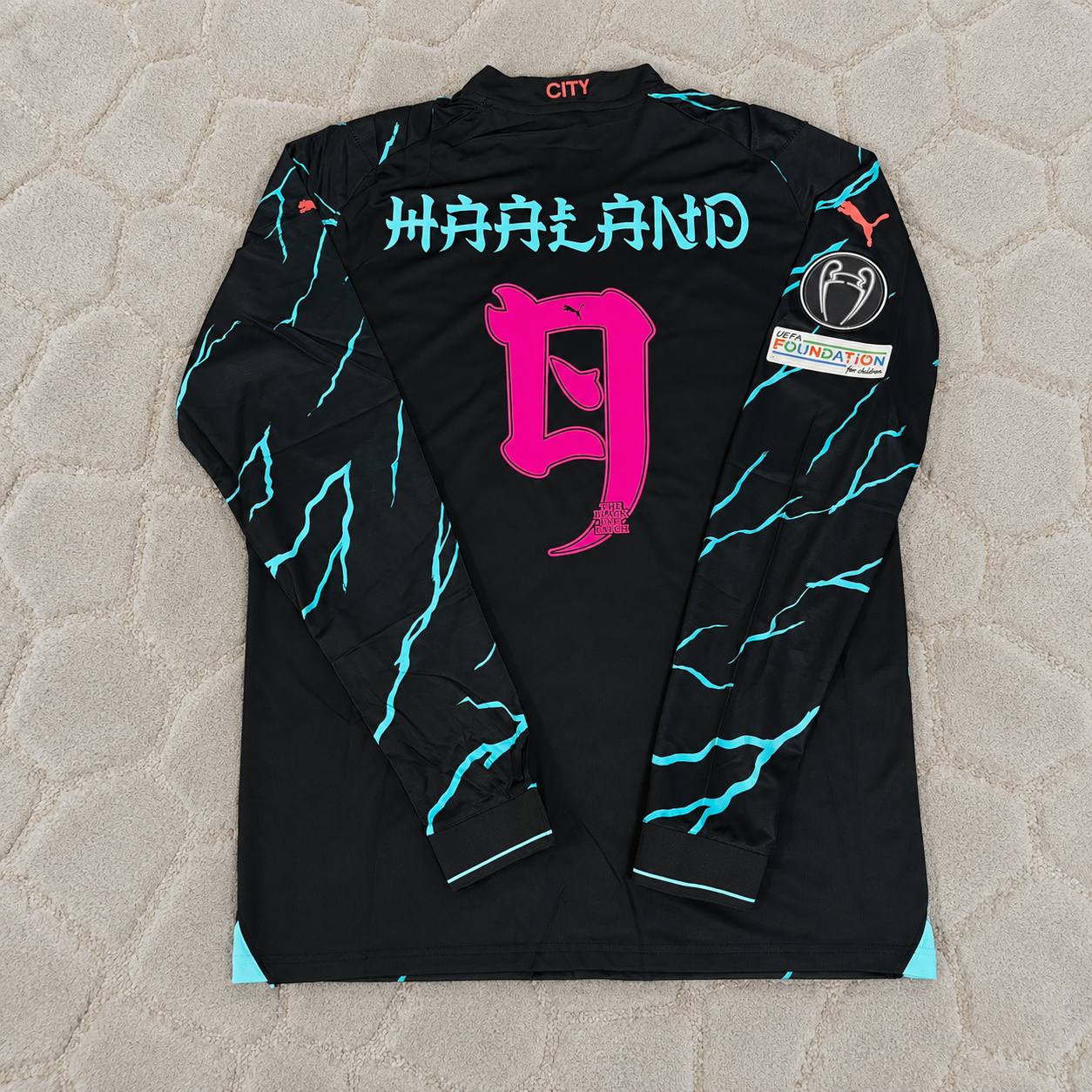Erling Haaland Manchester City Special Font Jersey