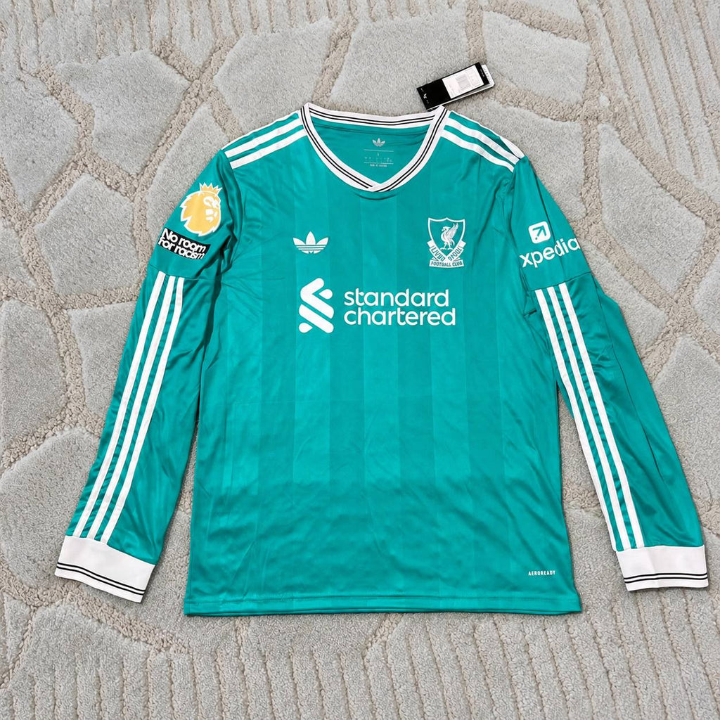 Dominik Szobaszlai Liverpool 2025 New Season Away Long Sleeve Football Jersey Kit