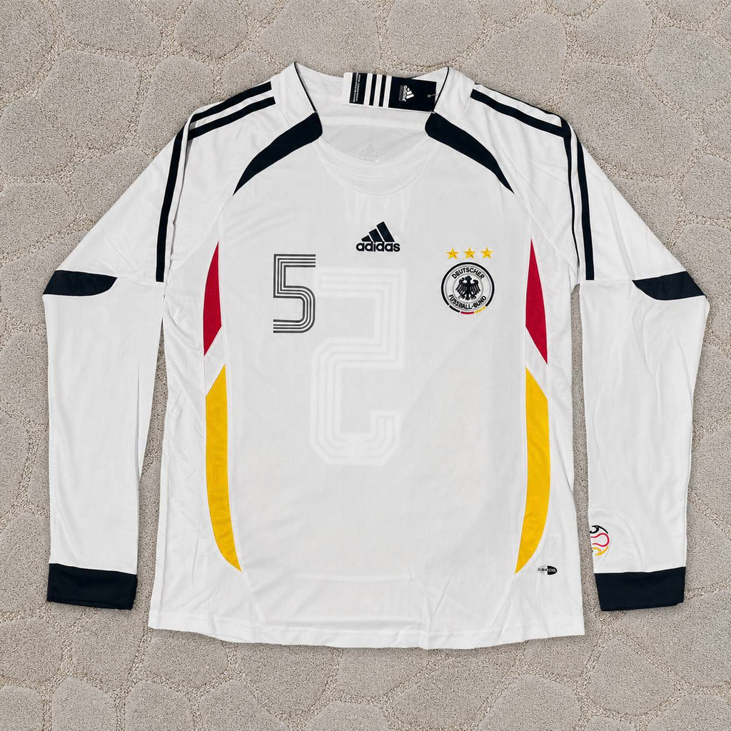 Franz Beckenbauer Germany World Cup Long Sleeve White Retro Football Jersey