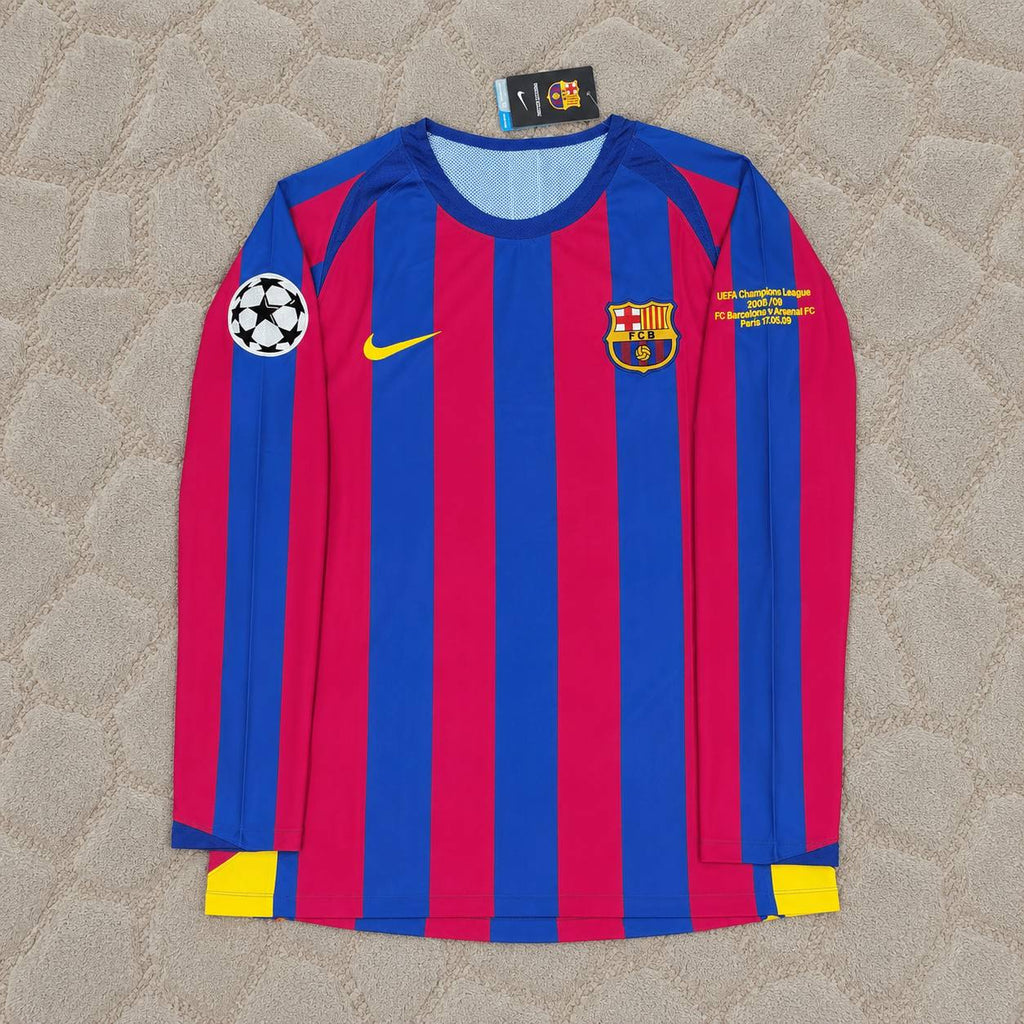 Lionel Messi Barcelona Retro Long Sleeve Football Jersey