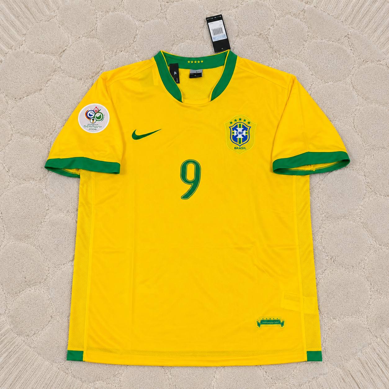 Ronaldo Nazario #9 Brazil 2006 World Cup Jersey Trikot