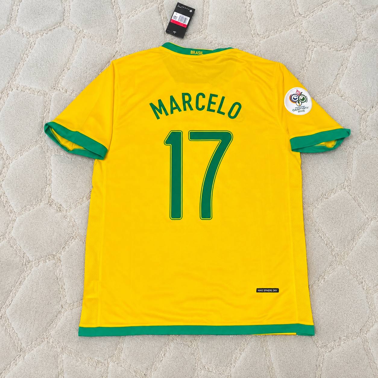 Marcelo #17 Brazil 2006 World Cup Jersey Trikot