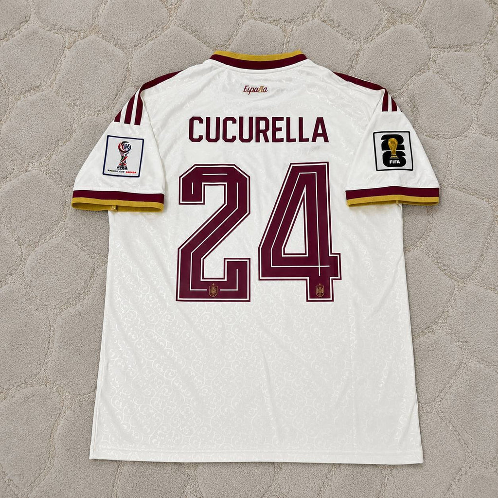 Marc Cucurella 24- Spain 2026 World Cup Away Football Jersey