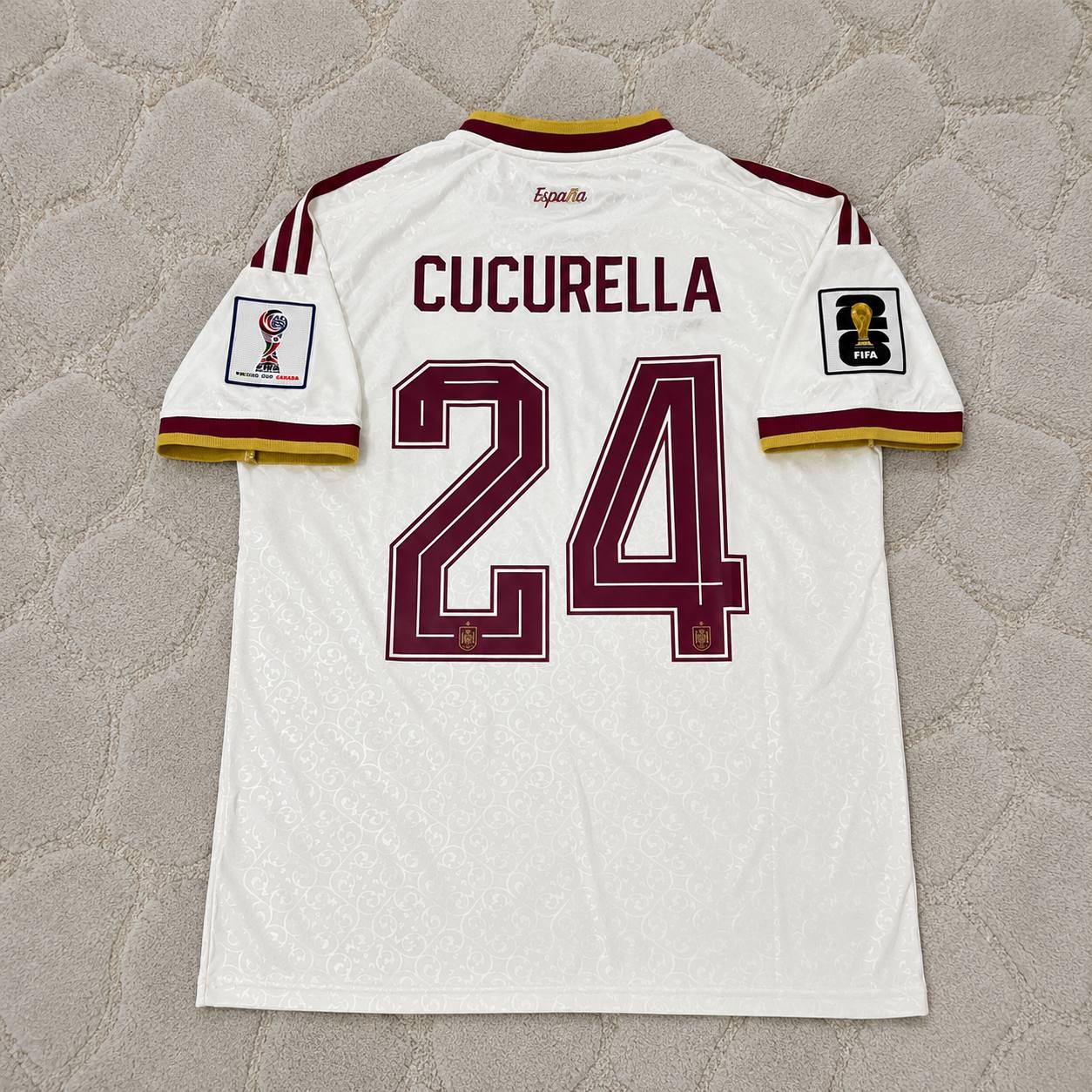 Marc Cucurella 24- Spain 2026 World Cup Away Football Jersey