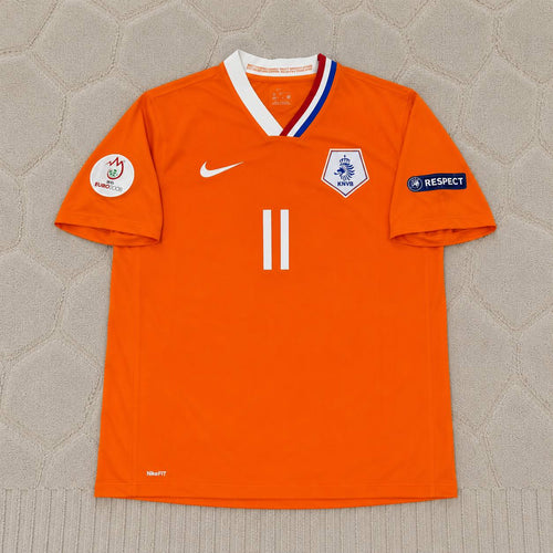 Arjen Robben Netherlands EURO 2008 Home Retro Football Jersey