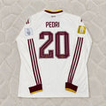 Pedri #20 Spain 2026 World Cup Away Long Sleeve Jersey Trikot Maillot