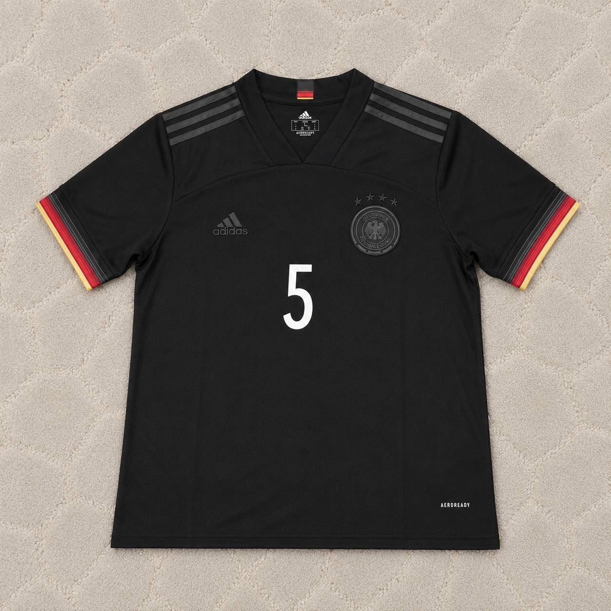 Franz Beckenbauer Germany Black Retro Football Jersey